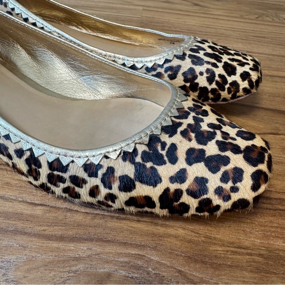 Kate Spade Shoes Women’s 7.5 Cheetah Print Flats with Gold Trim - Picture 11 of 11